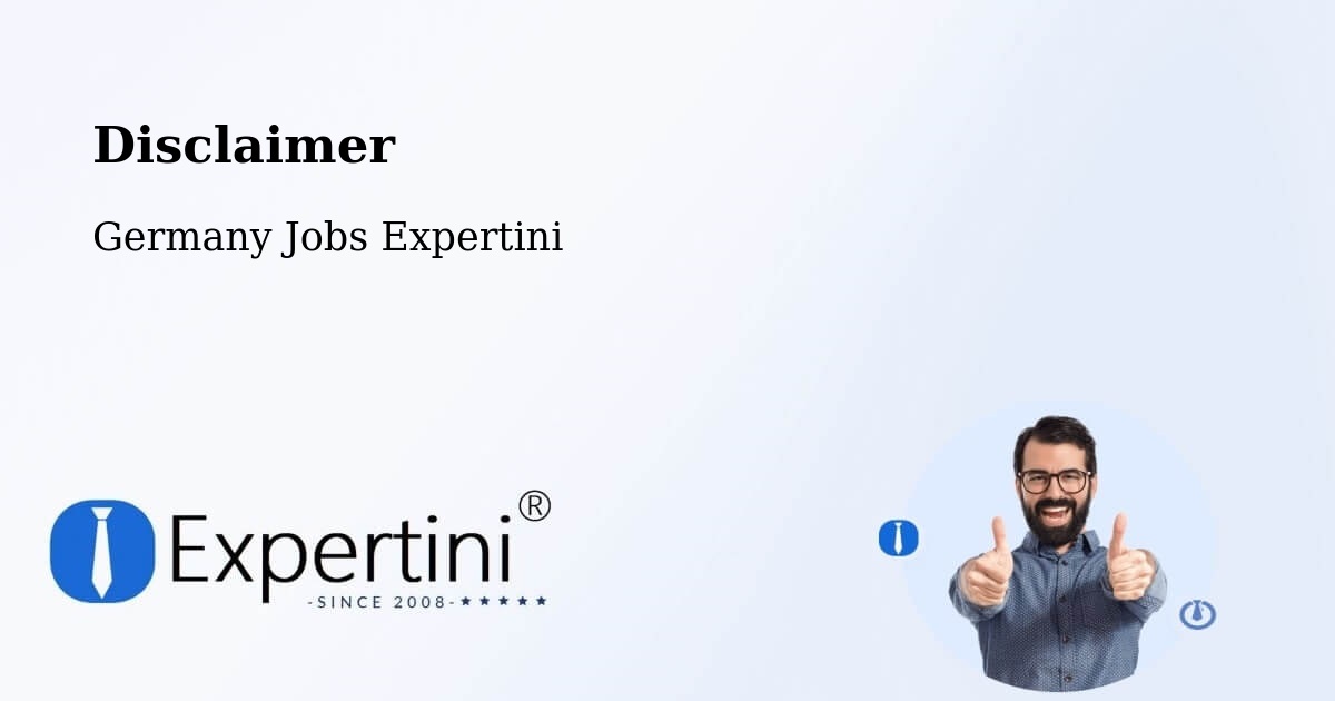 Disclaimer - Germany Jobs Expertini